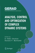 Cover: Analysis, Control and Optimization of Complex Dynamic Systems - Springer