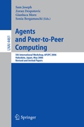 Cover: Agents and Peer-to-Peer Computing - Springer