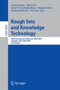 Cover: Rough Sets and Knowledge Technology - Springer