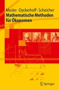 Cover: Mathematische Methoden f&uuml;r &Ouml;konomen - Springer