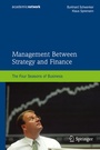 Cover: Management Between Strategy and Finance - Springer