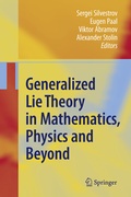 Cover: Generalized Lie Theory in Mathematics, Physics and Beyond - Springer