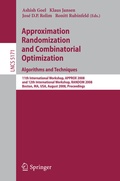 Cover: Approximation, Randomization and Combinatorial Optimization. Algorithms and Techniques - Springer