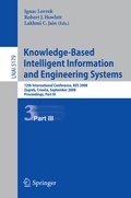 Cover: Knowledge-Based Intelligent Information and Engineering Systems - Springer
