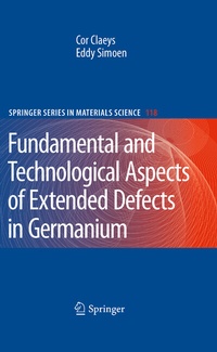 Enlarge image Cover: Extended Defects in Germanium - Springer