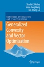 Cover: Generalized Convexity and Vector Optimization - Springer