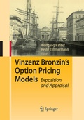 Cover: Vinzenz Bronzin's Option Pricing Models - Springer