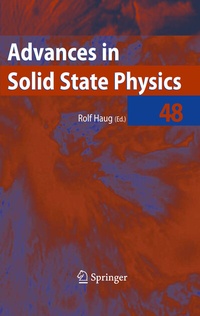 Enlarge image Cover: Advances in Solid State Physics 48 - Springer