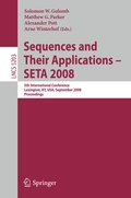 Cover: Sequences and Their Applications - SETA 2008 - Springer