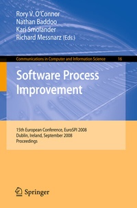 Enlarge image Cover: Software Process Improvement - Springer