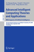 Cover: Advanced Intelligent Computing Theories and Applications. With Aspects of Artificial Intelligence - Springer