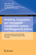 Cover: Modelling, Computation and Optimization in Information Systems and Management Sciences - Springer