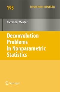 Enlarge image Cover: Deconvolution Problems in Nonparametric Statistics - Springer