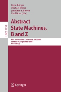 Enlarge image Cover: Abstract State Machines, B and Z - Springer