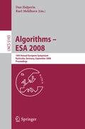 Cover: Algorithms - ESA 2008 - Springer