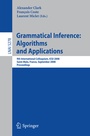 Cover: Grammatical Inference: Algorithms and Applications - Springer