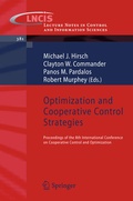 Cover: Optimization and Cooperative Control Strategies - Springer