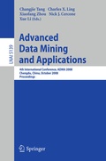 Cover: Advanced Data Mining and Applications - Springer