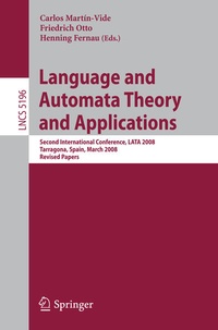 Enlarge image Cover: Language and Automata Theory and Applications - Springer