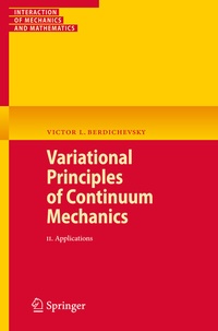 Enlarge image Cover: Variational Principles of Continuum Mechanics - Springer