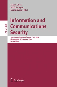 Enlarge image Cover: Information and Communications Security - Springer