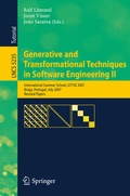 Cover: Generative and Transformational Techniques in Software Engineering II - Springer