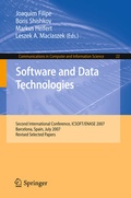 Cover: Software and Data Technologies - Springer