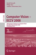 Cover: Computer Vision - ECCV 2008 - Springer