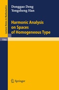 Cover: Harmonic Analysis on Spaces of Homogeneous Type - Springer