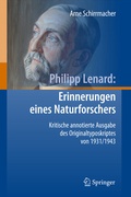 Cover: Philipp Lenard: Erinnerungen eines Naturforschers - Springer