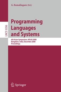 Enlarge image Cover: Programming Languages and Systems - Springer