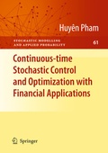 Cover: Continuous-time Stochastic Control and Optimization with Financial Applications - Springer