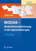 Cover: MODAK - Modalit&auml;tenaktivierung in der Aphasietherapie - Springer