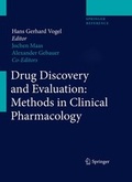 Cover: Drug Discovery and Evaluation: Methods in Clinical Pharmacology - Springer