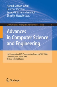 Enlarge image Cover: Advances in Computer Science and Engineering - Springer