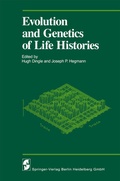 Cover: Evolution and Genetics of Life Histories - Springer