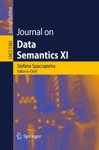 Enlarge image Cover: Journal on Data Semantics XI - Springer