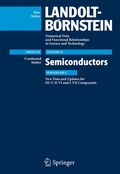 Cover: New Data and Updates for I-VII, III-V and II-VI Compounds - Springer