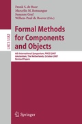 Cover: Formal Methods for Components and Objects - Springer