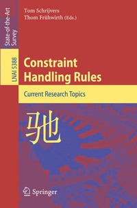 Enlarge image Cover: Constraint Handling Rules - Springer