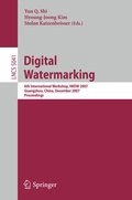 Cover: Digital Watermarking - Springer