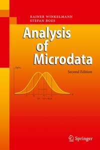 Enlarge image Cover: Analysis of Microdata - Springer