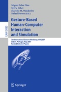 Cover: Gesture-Based Human-Computer Interaction and Simulation - Springer