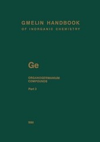 Abbildung von: Ge. Organogermanium Compounds - Springer