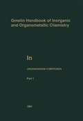Cover: In Organoindium Compounds - Springer