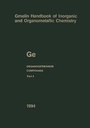 Cover: Ge Organogermanium Compounds - Springer