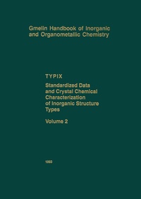 Enlarge image Cover: TYPIX Standardized Data and Crystal Chemical Characterization of Inorganic Structure Types - Springer