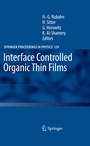 Cover: Interface Controlled Organic Thin Films - Springer