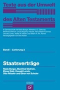 Cover: Texte aus der Umwelt des Alten Testaments, Bd 1: Rechts- und Wirtschaftsurkunden. / Staatsvertr&auml;ge - G&uuml;tersloher Verlagshaus