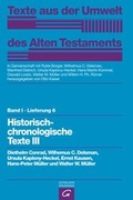 Cover: Texte aus der Umwelt des Alten Testaments, Bd 1: Rechts- und Wirtschaftsurkunden. / Historisch-chronologische Texte III - G&uuml;tersloher Verlagshaus